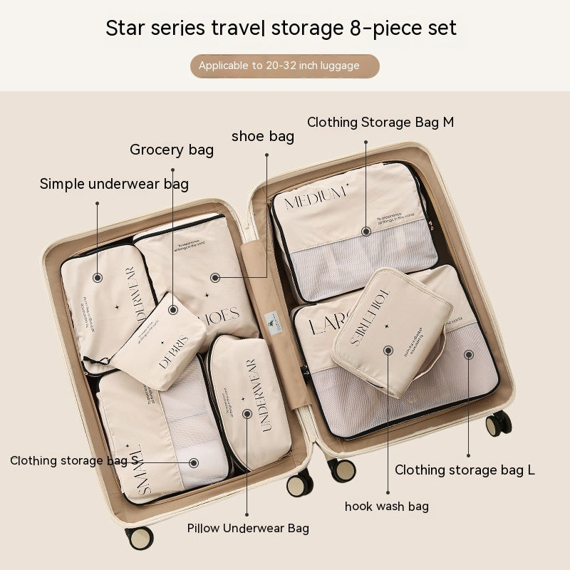 Reise-Organizer Set – Packtaschen für Kleidung & Zubehör (5–8-teilig)